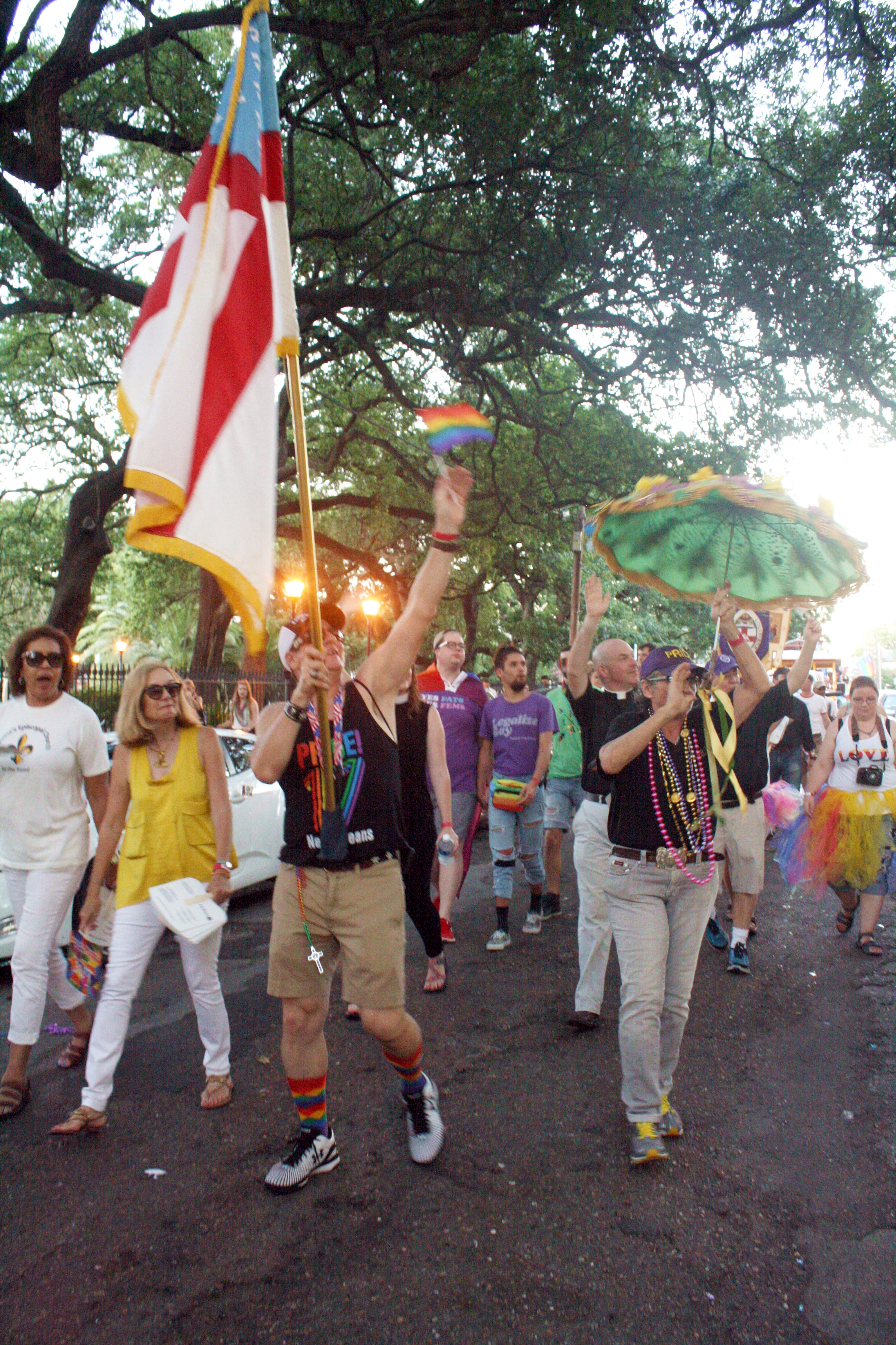 Photographs Integrity Marches in the New Orleans Pride Parade The